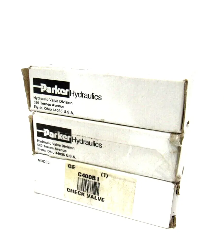 LOT OF 3 NEW PARKER C400B1 CHECK VALVES