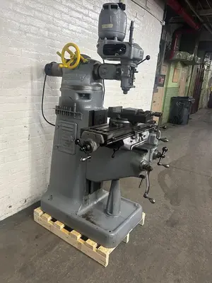 Bridgeport 9" x 32" 1/2 HP, 6-Speed Ram Type Vertical Milling Machine