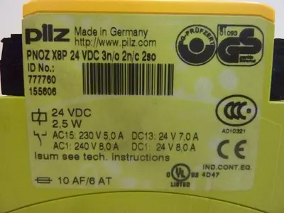 USED PILZ PNOZX8P24VDC3N/O2N/C2SO