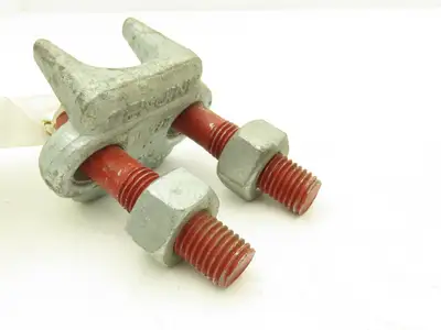Crosby 1-1/8" Galvanized Drop Forged Wire Rope Clip G-450 Cable Clamp Lot of 7