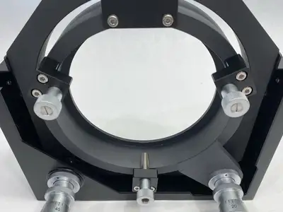 USED OPTOSIGMA EXTRA-LARGE PRECISION GIMBAL MIRROR HOLDER 150MM