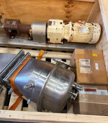 Alfa-Laval BREW 300 hermetic clarifier module, 316L SS.