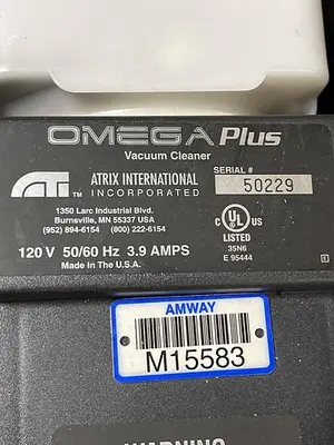 USED OMEGA OMEGA PLUS VACUUM 120V, 50/60HZ 3.9 AMPS