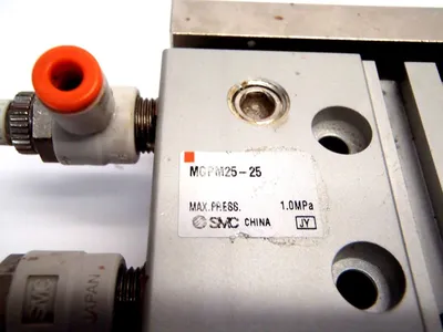 USED SMC COMPACT GUIDE CYLINDER, SENSOR