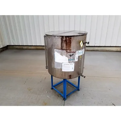 Used Stainless Steel Liquid Tank - 140 Gallon