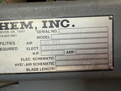 2004 HEM H90A-B/F Band Saws, Horizontal | Norcal Machinery (3)