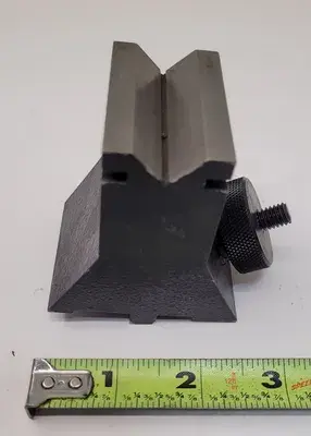 MACHINIST V-BLOCK - H: 2-7/8”, W: 2-1/2”, L: 2” DIMENSIONS