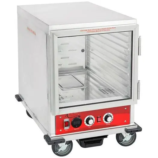 Half Size Non-Insulated Heated Holding / Proofing Cabinet with Clear Door - 120V