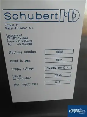USED Schubert SCHUBERT MD STOPPER WASHER