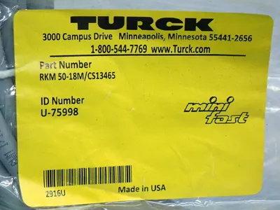 NEW TURCK RKM5018M/CS13465
