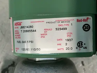 New | in-Stock ASCO JB8214280 Pumps Ohio US | HGR 24 #1407509