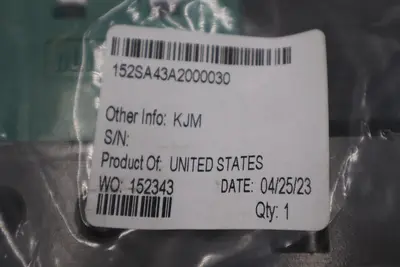 NEW NUMATICS 152SA43A2000030 150PSIG 110/120V STOCK H307A