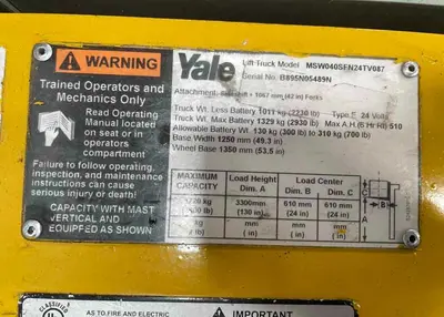 USED 2015 YALE MSW040SFN24TV087