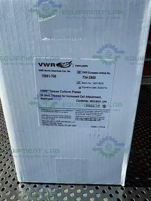 NEW CASE OF 50 - VWR 10861-700 TISSUE CULTURE PLATES 24 WELL, STERILIZED