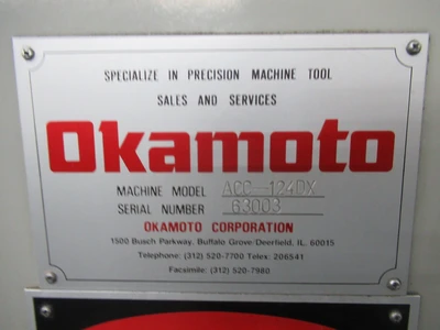 USED 1987 OKAMOTO ACC-124DX