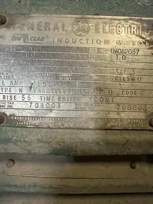 USED GE INDUCTION MOTOR