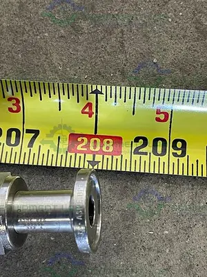 USED 208" STAINLESS STEEL BRAIDED HOSE W/ 1/2" SANITARY FITTINGS
