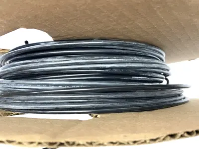 USED PARKER BLACK NYLON TUBING .106" ID 5/32" OD SHELFWARE LOT OF 230'