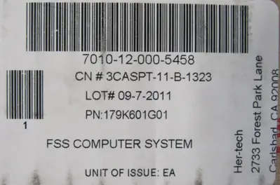 NEW ISTARUSA D-400 FSS COMPUTER SYSTEM 3CASPT-11-B-1323 D400 7010-12-000-5458