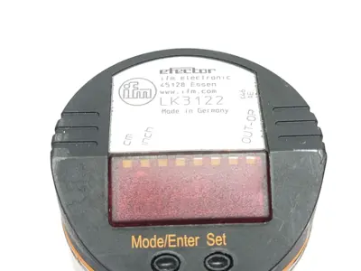LK0264B-B-00KLPKG/US, LK3122 | ifm LK3122 Electronic Level Sensor 18-30VDC LK0264B-B-00KLPKG/US - For parts or not working