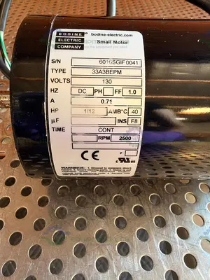 Used BODINE ELECTRIC COMPANY 33A3BEPM PERMANENT MAGNET DC MOTOR/GEARMOTOR Gearmotors California US | Equipment Lab #1512148