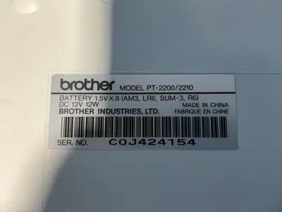 Used BROTHER PT2200/2210 Label Printers Ohio US | HGR 24 #1335279