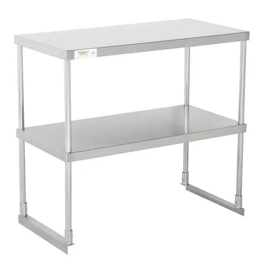 Elite Stainless Steel Double Deck Overshelf - 14" x 36"