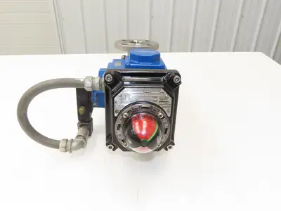 Flowserve 1-1/2" Stainless Ball Valve Compact II Pneumatic Actuator C30 SR-2C