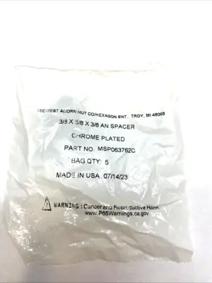 USED MIDWEST ACORN NUT UNTHREADED SPACERS