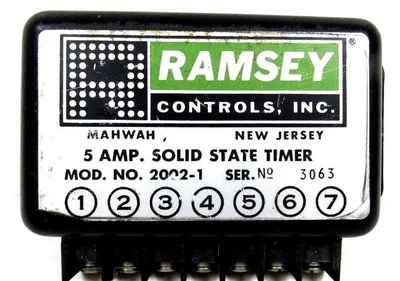 USED RAMSEY 2002-1 SOLID STATE TIMER 20021 5 AMP