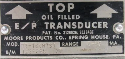 USED MOORE PRODUCTS 77-16 TRANSDUCER 7716 M73