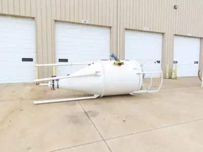 Dynamic Air Conveying Pneumatic Bulk Material Receiver Hopper Bin 60"x 15'H