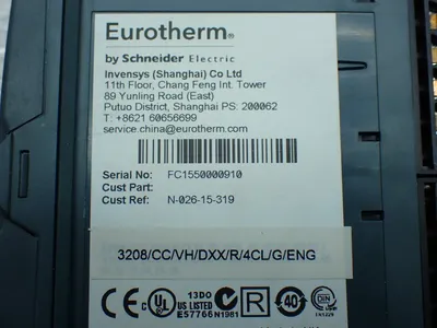Used EUROTHERM 3208/CC/VH/DXX/R/4CL/G/ENG Temperature Controls Ohio US | HGR 24 #802942