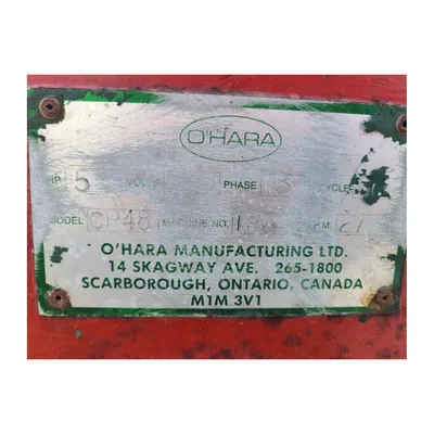 USED O'HARA MANUFACTURING CP-48