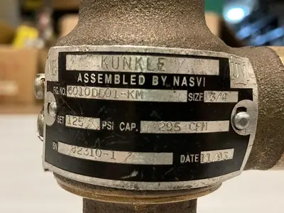 Used KUNKLE 6010DD01-KM Pump & Valve Parts Ohio US | Surplus Asset Holdings #1241563
