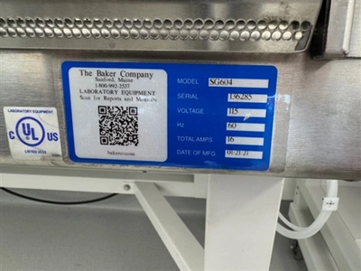 Used BAKER _UNKNOWN_ Fume Hoods Connecticut US | DMC Industries #1281559