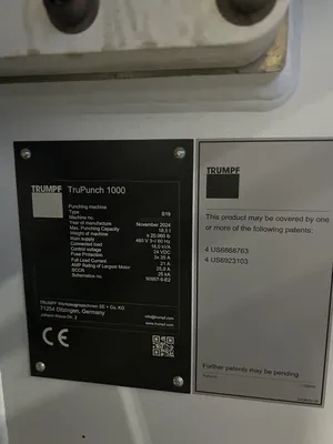 2024 TRUMPF TRUPUNCH 1000 PUNCHES, TURRET, N/C & CNC | Machinery Resources International (11)