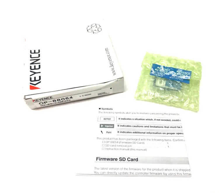 New | in-Stock KEYENCE FIRMWARE SD CARD Misc Industrial Equipment | Maverick Industrial Sales #1111204