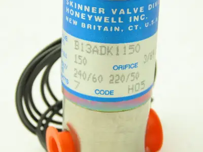 Honeywell Skinner B13ADK1150 Solenoid Valve 3-Way (NC) 240VAC 150 PSI 1/8" NPT