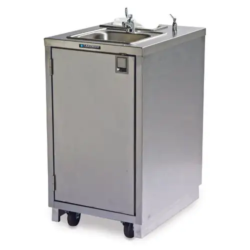 Lakeside 9620 43 1/4"H Portable Sink w/ 5"D Bowl, Soap Dispenser