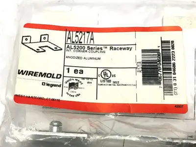AL517A | Wiremold  Raceway Corner Coupling - New