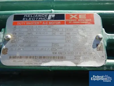 USED Tri-Clover 3" x 1.5" Tri-Clover Centrifugal Pump, S/S, 60 HP