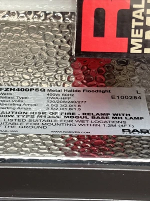 New | in-Stock RAB FZH400PSQ Lighting Indiana US | J&J Industrial Supply #1257253