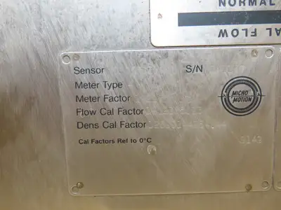 Micro Motion D S065S219 Mass Flow Sensor 1" ANSI Flange 2250psi -240 to 177° C