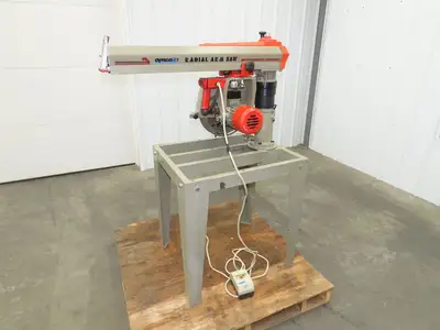 Omga RN 450 FM US Radial Arm Saw 12" Blade 4Hp Motor 18" 450mm Rip 230/460V 3Ph