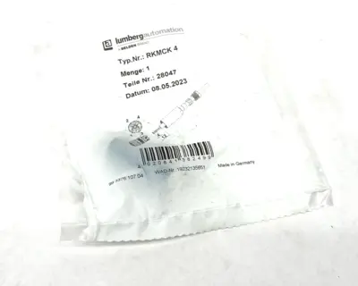 NEW LUMBERG AUTOMATION ROUND M8 4-PIN FIELD WIREABLE CONNECTOR 28047