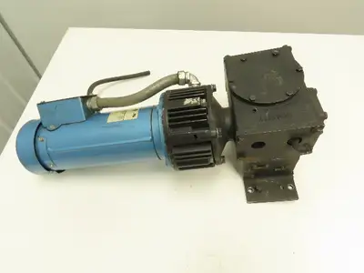 90VDC 1Hp Gearmotor w/ Warner EM 50-20 Clutch Brake 30:1 Gearbox Winch