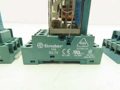 Finder 55.34.9.024.0094 24V Relay Base Diode Lot of 5