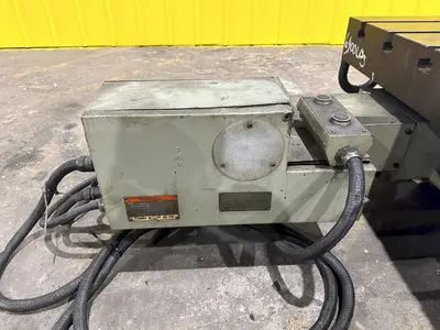 60" X 60" SHIBAURA MODEL #BFT-13CW2 T-SLOTTED ELECTRIC POWERED ROTARY TABLE: STOCK #19526