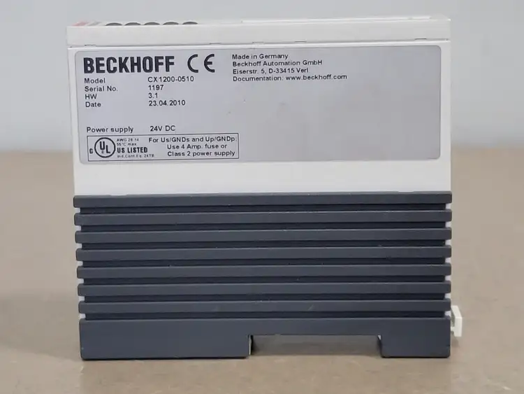 Used BECKHOFF AUTOMATION CX1200-0510 Misc Electrical & Power Parts British Columbia CA | Lenmark #252155